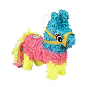 Pinata Asinello Multicolore Boland | Per Feste Di Compleanno | 20x18 Cm | Da Riempire Con Dolci - Foto 3