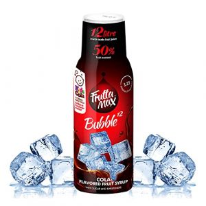 Sirop FruttaMax Cola | Moins de sucre | 50% de concentré de fruits réels | Compatible avec machine à soda 500 ml