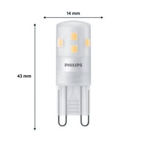 Philips 8720169302075 LED CEE E (A - G) G9 1.9 W = 25 W blanc chaud 3 pc(s) W247613
