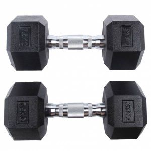 SPORTINATOR Haltère hexagonale de 7,5 kg Set de 2