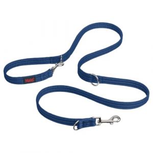 Halti Laisse &eacute;ducative - 7 Fonctions Con&ccedil;ues pour Vous Aider a &Eacute;duquer et Promener Votre Chien, Laisse de Dressage de Chien &agrave; Double Extr&eacute;mit&eacute; pour Chiens et Chiots (Taille L, Bleu Cobalt, 2m)