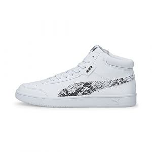 Puma Court Legend Reptile Sneaker White Black- White UK 4_Adults_FR 37