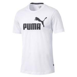 Image de Puma Ess, T-Shirt Homme White, FR : S (Taille Fabricant : S)