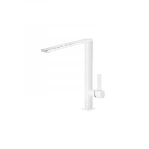 Robinet d'évier droit blanc mat TRES CLASS
