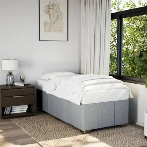 VidaXL Cadre de lit sans matelas gris clair 80x200 cm tissu