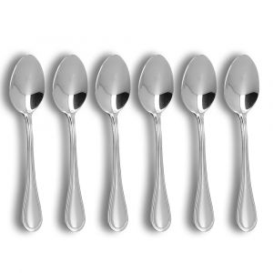 Ogo Living Lot de 6 cuillères à dessert en acier inoxydable