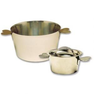 Moule à Charlotte sans couvercle professionnel en acier inoxydable à 100 mm de diamétre