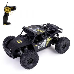 TURBO CHALLENGE - Off Road Batman - Licence Officielle DC Batman - Tout Terrain - 099348 - Voiture T&eacute;l&eacute;command&eacute;e - Noir - 1/24 - Piles Incluses - M&eacute;tal - Jouet Enfant - Cadeau - &Agrave; Partir de 6 Ans
