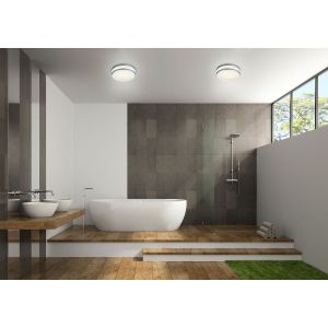 Helestra Zelo Plafonnier rond LED, chrome