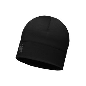 Buff Bonnet en laine m&eacute;rinos - Fibre naturelle - Une couche 100 % laine m&eacute;rinos - Noir, vert ou bleu. - Noir - Taille Unique