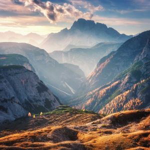 Ceanothe Tableau sur toile canyon montagne 65x65 cm - Impression sur Toile Murale Décorative - Image imprimée en hd sur Toile - Toile sur Châssis en Bois fsc