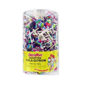 Sucettes cola et citron CRESTI POPS 150 pcs