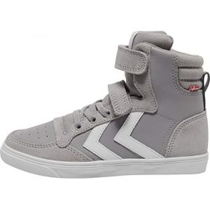 Hummel Baskets Slimmer Stadil Leather High - Alloy - Taille EU 34