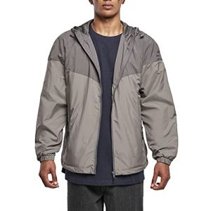 Urban classics Veste Classics 2-tone Tech Windrunner L Black / Dark Grey
