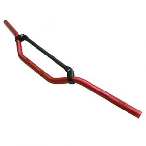 REPLAY Guidon 50 a boite cross alu diam 22,2mm l810mm h105mm rouge avec barre de renfort