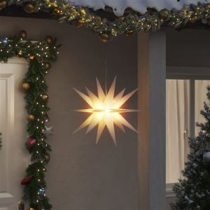 VidaXL Lumière de Noël avec LED pliable blanc 57 cm