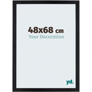 Your Decoration - 48x68 cm - Cadres Photo en mdf Avec Verre acrylique - Anti-Reflet - Excellente Qualité - Noir Mat - Cadre Decoration Murale - Mura.