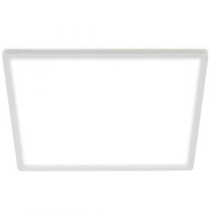 BRILONER - Plafonnier LED à lumière indirecte, plat, lumière blanche neutre, ampoule LED, plafonnier, lampe de salon, cuisine, éclairage de plafond, couloir, 42 x 42 x 3 cm, blanc