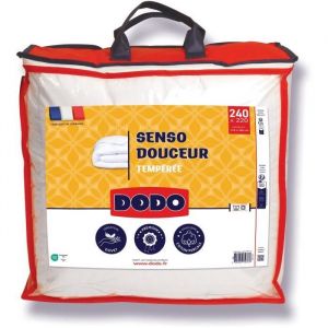 Dodo Couette temp&eacute;r&eacute;e 350 G/M&sup2; - senso douceur - 220 x 240 cm - blanc