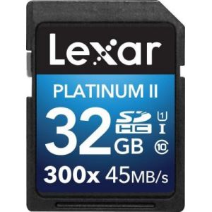 Image de Lexar LSD32GBBEU300 - Carte m&eacute;moire Premium SDHC 32 Go 300X Class 10