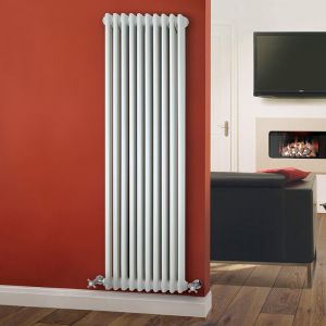 Image de Hudson Reed Radiateur vertical style fonte Windsor 150 cm x 47,3 cm x 10 cm 1734 Watts