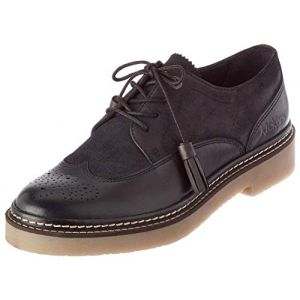 Kickers OXANYBY, Plat Oxford Femme, Noir, 37 EU