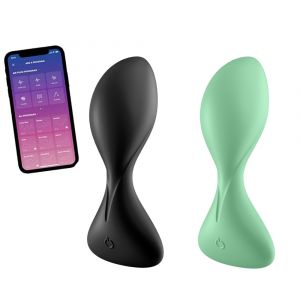 Satisfyer Plug Anal Vibrant Connect&eacute; Trendsetter - Couleur : Noir