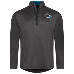 Sharks de San Jos&eacute; LNH Fanatics Hommes 1/4-Zip Sweat-shirt NL63999B2GEHJ5