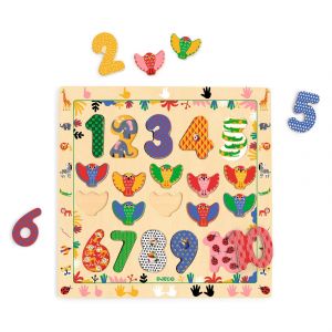 Djeco PUZZLES EDUCATIFS BOIS : 1 - 10