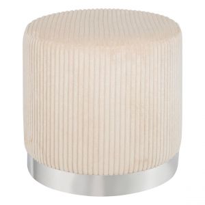 Pouf Sylia ivoire