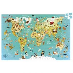 Vilac Carte du monde fantastique - Puzzle 500 pièces