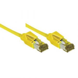 Câble RJ45 CAT 7 S/FTP a connecteurs CAT 6a - Jaune - (15m)