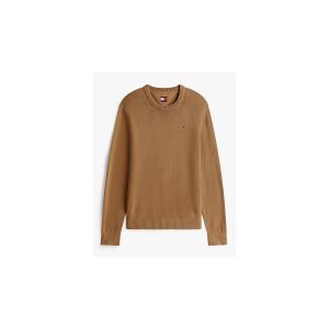 Tommy Jeans Pull Homme Sweater Slim Fit, Beige (Pecan Nut), XXL