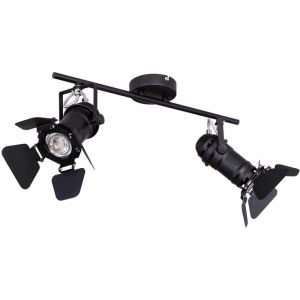 Globo Spot de plafond, noir, longueur 54 cm, EGON