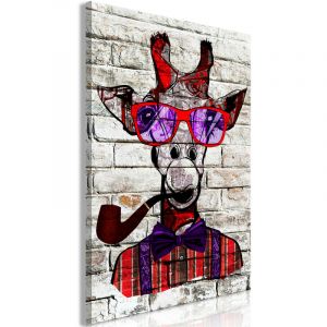 Artgeist Tableau - Hipster Giraffe (1 Part) Vertical - 60x90
