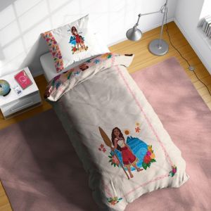Jay Franco Disney Moana 100% Coton Parure de Lit Simple - Inclus Taie d'oreiller 50 x 70 cm