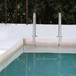 Coast - Echelle de piscine à 3 niveaux 132 x 50 x 26 cm acier inoxydable