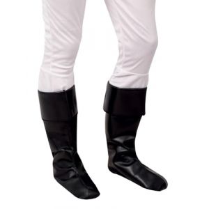 Sur-bottes Noires Pirate Mousquetaire