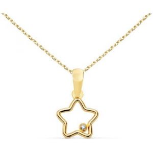 Collier L'atelier D'azur Collier - Pendentif Or 18 Carats 750/000 Jaune Motif Etoile - Couleur Unique - Taille Dor&eacute;