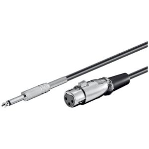 Image de Wentronic 50710 - Câble de micro 6,35 mm