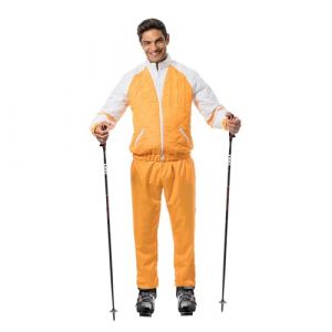 Ruedelafete Chaks - combinaison de ski pour adultes, veste et pantalon, combinaison de neige des ann&eacute;es 80, costume pour apr&egrave;s-ski, carnaval, f&ecirc;te r&eacute;tro