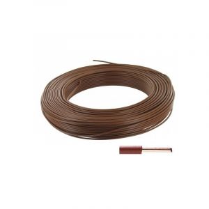 Debflex Câble rigide HO7V-U - 1,5 mm² - couronne de 100 m - marron