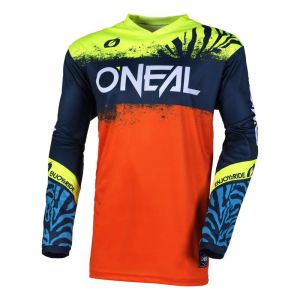 O'neal Maillot manches longues vtt element shocker bleu orange enfant