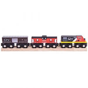 Image de Bigjigs Rail Train Canadien National | Train en Bois | Circuit Train Bois | Jouet Enfant | Jouet Éducatif | Cadeau Enfant | Jouet en Bois | Compatible avec s de Train en Bois