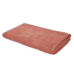 Today Maxi drap de bain uni en Coton Rouge 90x150 cm