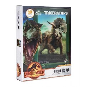 SD Toys Jurassic World Triceratops Poster 3D Effect Puzzle 100pcs -