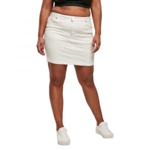 Cayler & Sons Urban Classics Femmes Ladies Organic Stretch Denim Mini Skirt Jupe, Offwhite raw, 27 aux