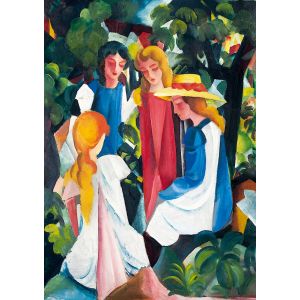 Bluebird Puzzle August Macke - Four Girls, 1913