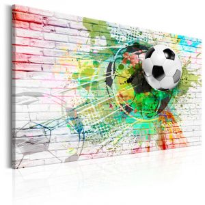 Image de Artgeist Tableau - Colourful Sport (Football) - 120x80