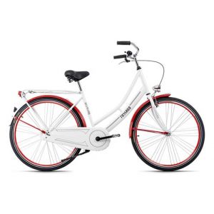 Image de KS Cycling Velo hollandais dame 28 tussaud blanc rouge tc 49 cm s 157 167 cm